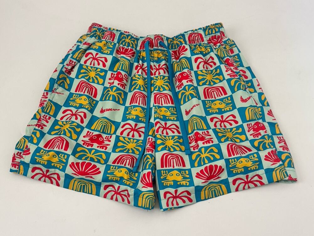 Vintage Nike Shorts Mens Large Abstract Swim Trunks 90s